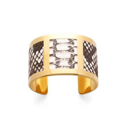 Roma Cuff Bracelet in Natural Python Roma Cuff Bracelet in Natural Python