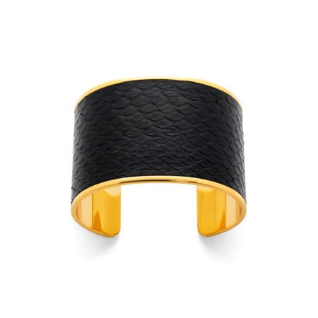 Cleopatra Cuff Bracelet in Black Python Cleopatra Cuff Bracelet in Black Python