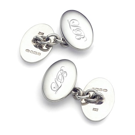 Classic Double Domed Sterling Silver Cufflinks Classic Double Domed Sterling Silver Cufflinks