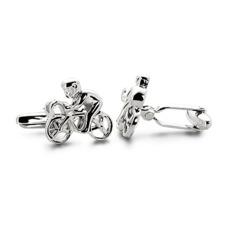 Sterling Silver Cyclist Cufflinks