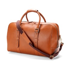 Large Harrison Weekender Travel Bag in Smooth Tan