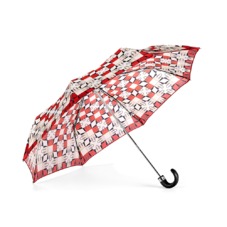 Ladies Marylebone Compact Umbrella in Berry Red