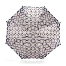 Ladies Marylebone Stand Up Umbrella in Monochrome & Champagne Cream