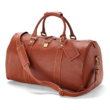 Boston Bag in Tan Pebble Calf