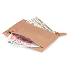 Multi Currency Wallet in Deer Saffiano