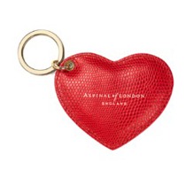 Leather Heart Keyring