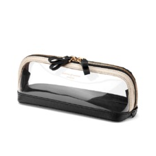 Medium Hepburn Cosmetic Case in Clear Monochrome