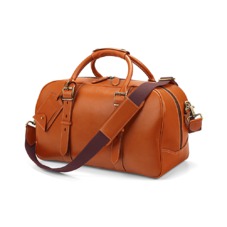 Small Harrison Weekender Travel Bag in Smooth Tan