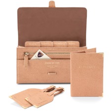 Classic Travel Collection in Deer Saffiano