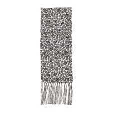 Men's Paisley Silk Scarf in Black