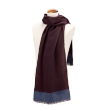 Essential Lightweight Cashmere Blend Scarf in Burgundy