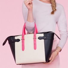 Midi Marylebone Tech Tote in Burgundy Saffiano