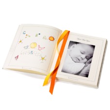 Deluxe Baby Record Book in Ivory Pebble