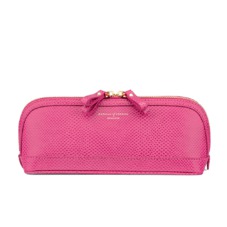 Medium Hepburn Cosmetic Case in Raspberry Lizard