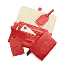Classic Travel Collection in Berry Lizard & Cream Suede