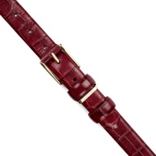 Ladies Westbourne Belt in Deep Shine Bordeaux Croc