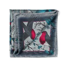 Robin Silk Twill Handkerchief in Midnight Blue