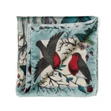 Robin Silk Twill Handkerchief in Teal