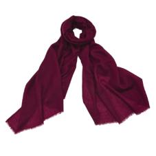 Lightweight Cashmere Scarf in Bordeaux