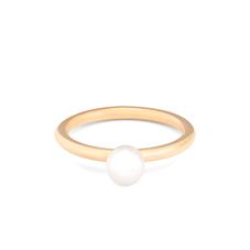 6mm White Japanese Akoya Pearl Ring