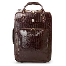 Large Cabin Case in Deep Shine Amazon Brown Croc