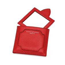 Marylebone Compact Mirror in Berry Lizard