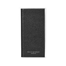 iPhone 6 Leather Book Case in Black Saffiano & Black Suede