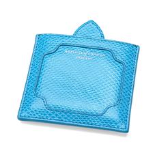 Marylebone Compact Mirror in Aquamarine Lizard
