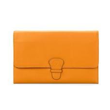 Classic Travel Wallet in Smooth Amber
