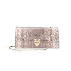 Mini Eaton Clutch in Rose Gold Snake
