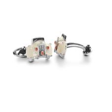 Sterling Silver & Enamel Rolls Royce Cufflinks