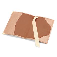 Passport Cover in Deer Saffiano & Cappuccino Suede