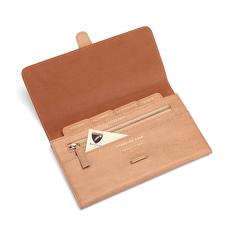 Classic Travel Wallet in Deer Saffiano