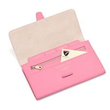 Classic Travel Wallet in Smooth Blossom & Blush Suede