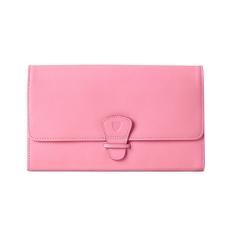 Classic Travel Wallet in Smooth Blossom & Blush Suede