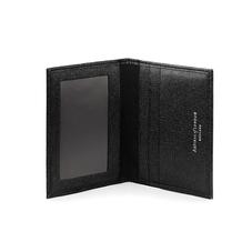 ID & Travel Card Case in Black Saffiano