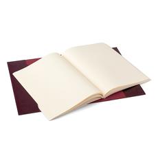 Saffiano A4 Refillable Leather Journal in Burgundy Saffiano
