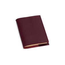 Saffiano Refillable Pocket Notebook in Burgundy Saffiano