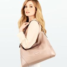 Aspinal Hobo Bag in Fog Nubuck