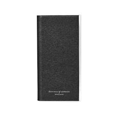 iPhone 7/8 Leather Book Case in Black Saffiano & Black Suede