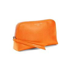 Small Essential Cosmetic Case in Orange Lizard