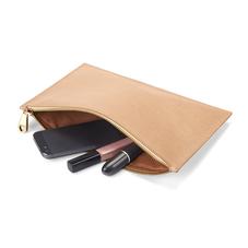 Large Essential Flat Pouch in Deer Saffiano