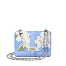 Beautiful Soul Lottie Bag in Smooth Misty Blue & Blossom Print