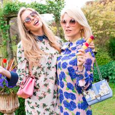 Beautiful Soul Lottie Bag in Smooth Misty Blue & Blossom Print