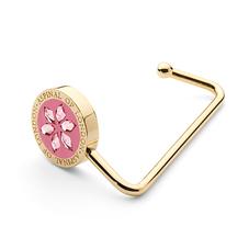 Aspinal Handbag Hook in Candy Pink Patent & Light Rose SWAROVSKI ELEMENTS