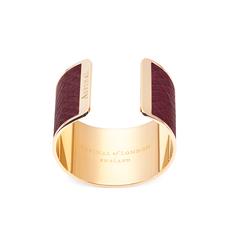 Minerva Cuff Bracelet in Bordeaux & Blue Moon Snake