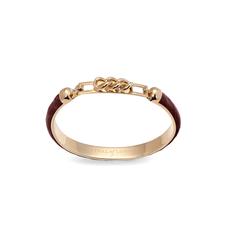 Chainlink Skinny Cuff Bracelet in Bordeaux Snake
