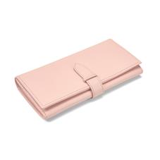 London Ladies Purse Wallet in Smooth Peach & Blush Suede