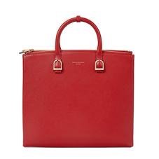 Editor's Tote in Scarlet Saffiano
