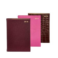 A5 Day per Page Leather Diaries